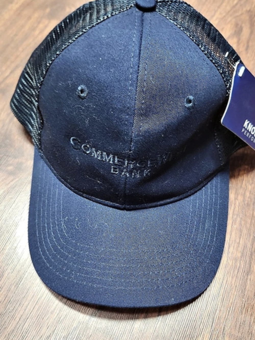 Knoss 360 Performance Trucker Hat in Blue & Black NWT